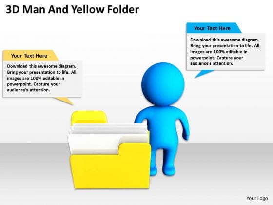Business Organizational Chart Template 3d Man And Yellow Folder PowerPoint Templates Business Organizational Chart Template 3d Man And Yellow Folder PowerPoint Templates