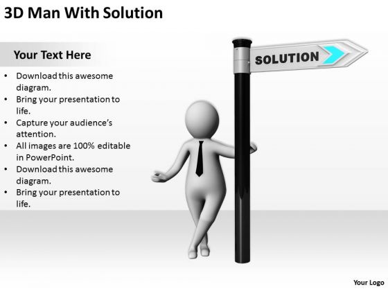 Business People 3d Man With Solution PowerPoint Templates Ppt Backgrounds For Slides Business People 3d Man With Solution PowerPoint Templates Ppt Backgrounds For Slides