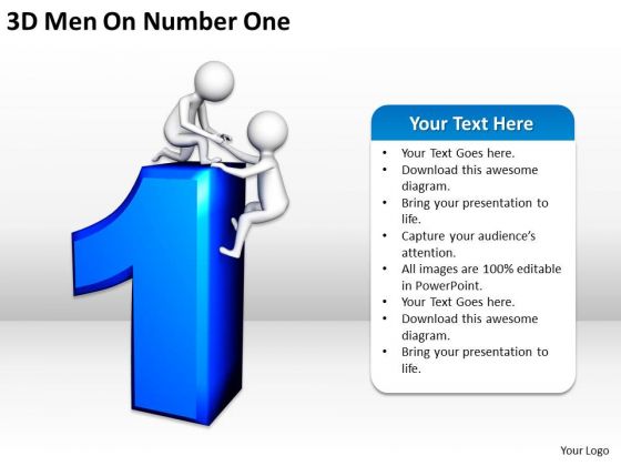 Business People 3d Men On Number One PowerPoint Templates Ppt Backgrounds For Slides Business People 3d Men On Number One PowerPoint Templates Ppt Backgrounds For Slides