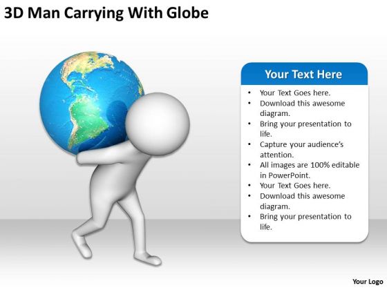 Business People Clipart 3d Man Carrying With Globe PowerPoint Templates Business People Clipart 3d Man Carrying With Globe PowerPoint Templates