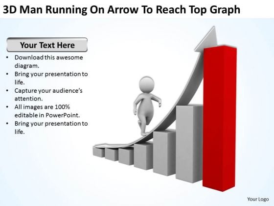 Business People Clipart 3d Man Running On Arrow To Reach Top Graph PowerPoint Templates Business People Clipart 3d Man Running On Arrow To Reach Top Graph PowerPoint Templates