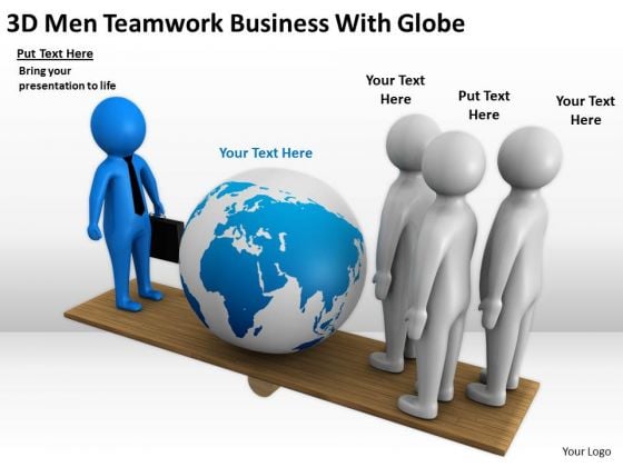 Business People Clipart 3d Men Teamwork With Globe PowerPoint Templates Business People Clipart 3d Men Teamwork With Globe PowerPoint Templates