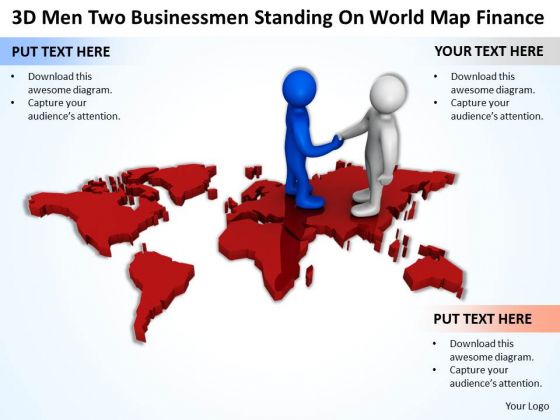 Business People Clipart 3d Men Two Businesmen Standing On World Map Finance PowerPoint Slides Business People Clipart 3d Men Two Businesmen Standing On World Map Finance PowerPoint Slides
