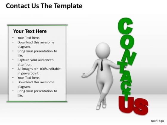 Business People Contact Template PowerPoint Slides Business People Contact Template PowerPoint Slides