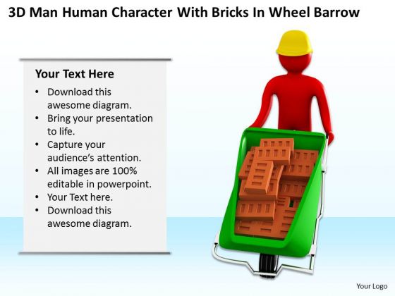 Business People Images 3d Mab Human Character With Bricks Whee Barrow PowerPoint Slides Business People Images 3d Mab Human Character With Bricks Whee Barrow PowerPoint Slides