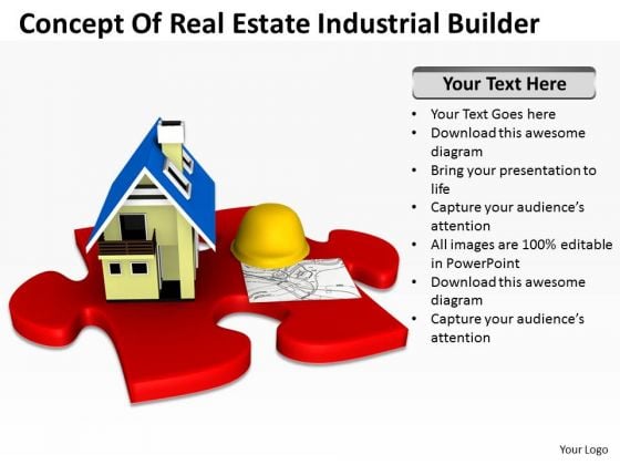 Business People Of Real Estate Industrial Builder PowerPoint Templates Ppt Backgrounds For Slides