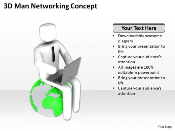 Business People Pictures 3d Man Networking Concept PowerPoint Templates Business People Pictures 3d Man Networking Concept PowerPoint Templates