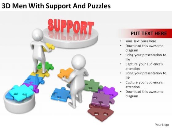 Business People Pictures 3d Men With Support And Puzzles PowerPoint Templates Business People Pictures 3d Men With Support And Puzzles PowerPoint Templates