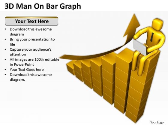 Business People Vector 3d Man On Bar Graph PowerPoint Templates Ppt Backgrounds For Slides Business People Vector 3d Man On Bar Graph PowerPoint Templates Ppt Backgrounds For Slides