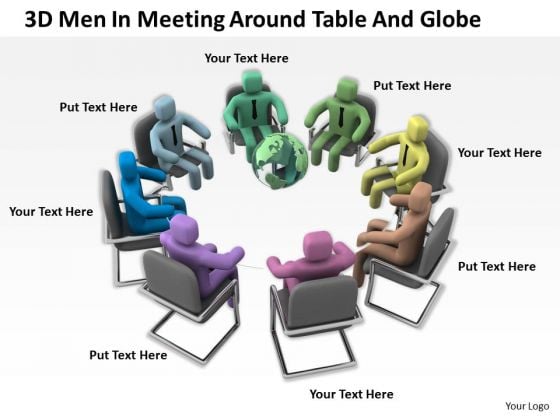 Business People Vector 3d Men Meeting Around Table And Globe PowerPoint Templates Business People Vector 3d Men Meeting Around Table And Globe PowerPoint Templates