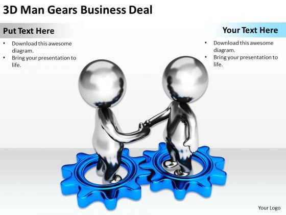 Business People Walking 3d Man Gears PowerPoint Templates Download Deal Slides Business People Walking 3d Man Gears PowerPoint Templates Download Deal Slides