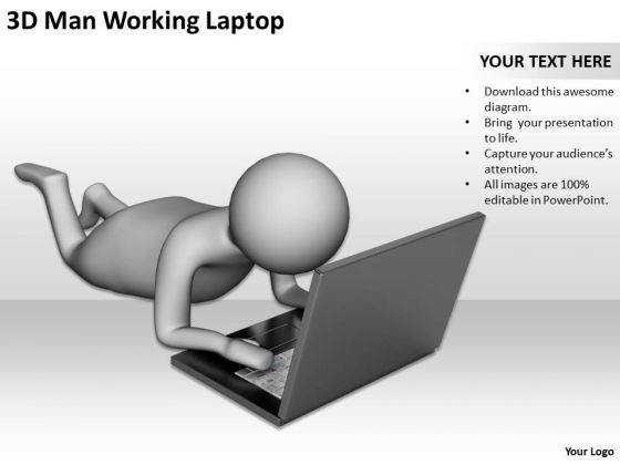 Business People Walking 3d Man Working Laptop PowerPoint Templates Business People Walking 3d Man Working Laptop PowerPoint Templates