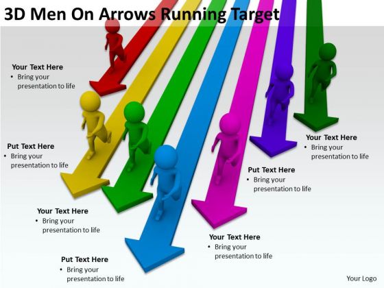 Business People Walking 3d Men On Arrows Running Target PowerPoint Slides Business People Walking 3d Men On Arrows Running Target PowerPoint Slides