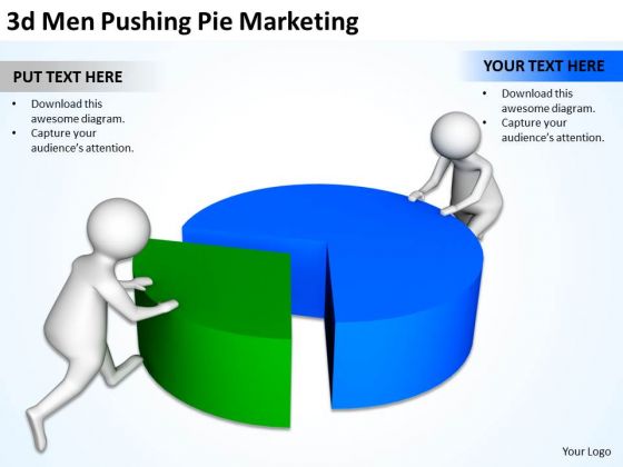 Business People Walking 3d Men Pushing Pie Marketing PowerPoint Templates Business People Walking 3d Men Pushing Pie Marketing PowerPoint Templates