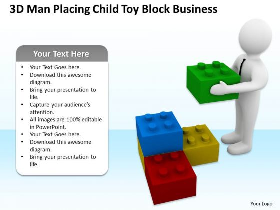 Business People Walking Child Toy Block World PowerPoint Templates Slides Business People Walking Child Toy Block World PowerPoint Templates Slides