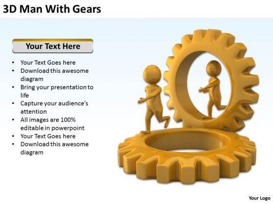 Business Persons 3d Man With Gears PowerPoint Templates Ppt Backgrounds For Slides Business Persons 3d Man With Gears PowerPoint Templates Ppt Backgrounds For Slides