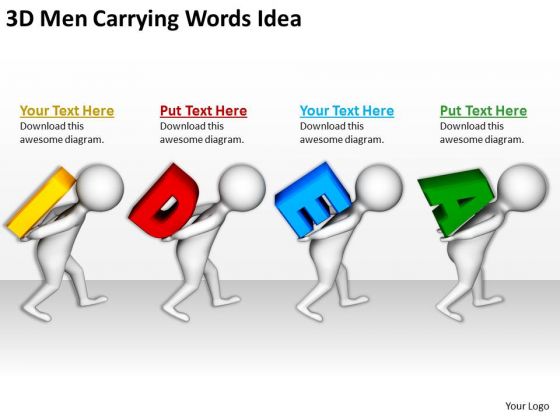 Business Persons 3d Men Carrying Words Idea PowerPoint Templates Business Persons 3d Men Carrying Words Idea PowerPoint Templates