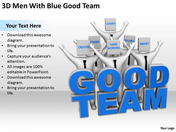Business Persons 3d Men With Blue Good Team PowerPoint Templates Ppt Backgrounds For Slides Business Persons 3d Men With Blue Good Team PowerPoint Templates Ppt Backgrounds For Slides
