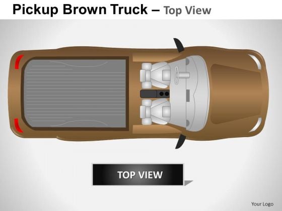Business Pickup Brown Truck Top View PowerPoint Slides And Ppt Diagram Templates Business Pickup Brown Truck Top View PowerPoint Slides And Ppt Diagram Templates
