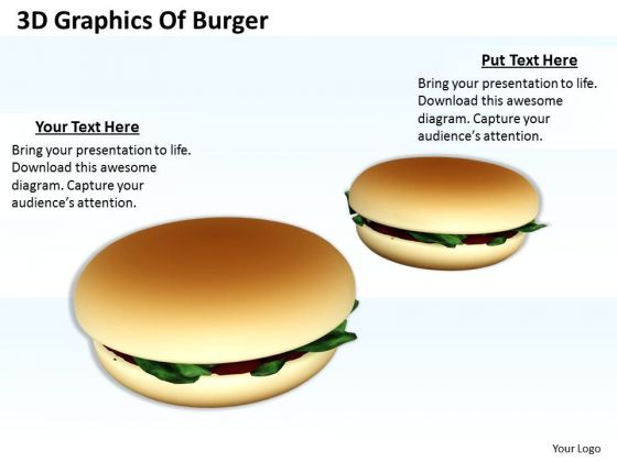 Business Plan And Strategy 3d Graphics Of Burger Success Images