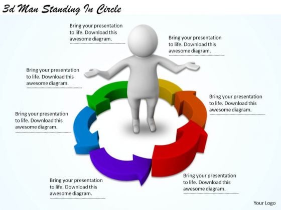 Business Plan And Strategy 3d Man Standing Circle Adaptable Concepts Business Plan And Strategy 3d Man Standing Circle Adaptable Concepts