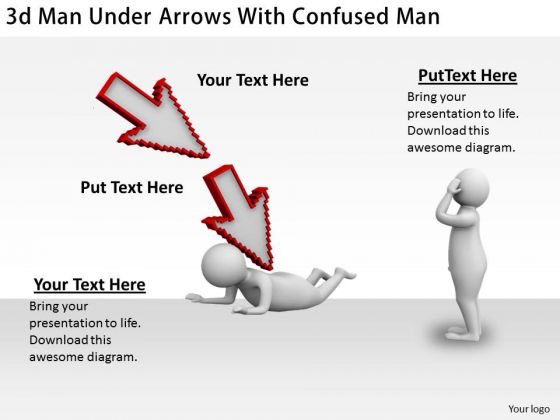 Business Plan And Strategy 3d Man Under Arrows With Confused Adaptable Concepts Business Plan And Strategy 3d Man Under Arrows With Confused Adaptable Concepts