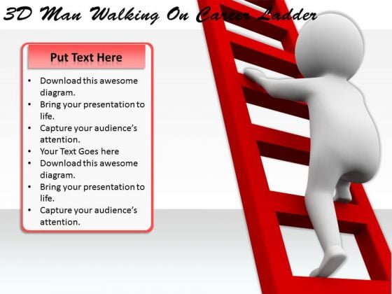 Business Plan And Strategy 3d Man Walking On Career Ladder Characters Business Plan And Strategy 3d Man Walking On Career Ladder Characters