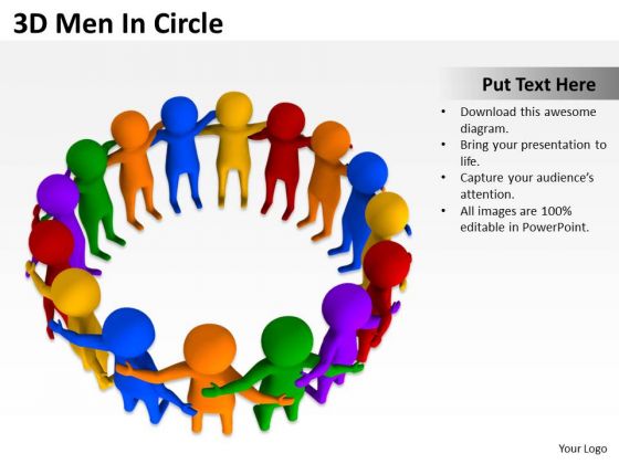 Business Plan Diagram 3d Men Circle PowerPoint Slides Business Plan Diagram 3d Men Circle PowerPoint Slides