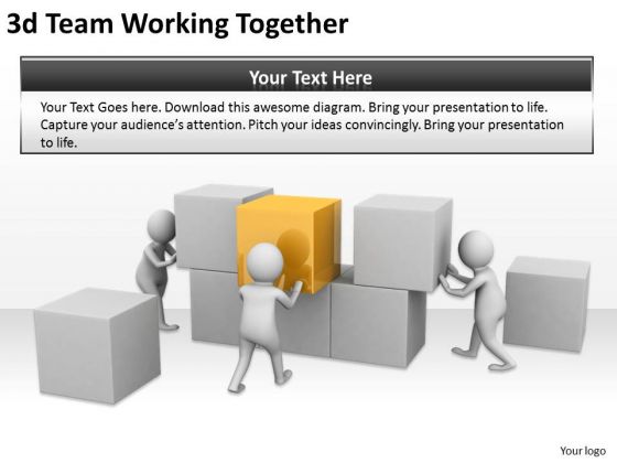 Business Plan Strategy 3d Team Working Together Concept Statement Business Plan Strategy 3d Team Working Together Concept Statement