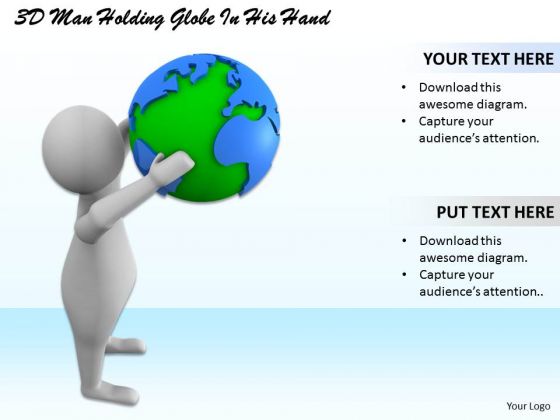 Business Policy And Strategy 3d Man Holding Globe His Hand Basic Concepts Business Policy And Strategy 3d Man Holding Globe His Hand Basic Concepts
