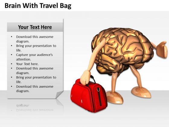 Business Policy And Strategy Brain With Travel Bag Stock Photos Business Policy And Strategy Brain With Travel Bag Stock Photos