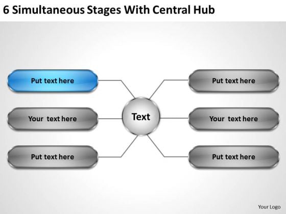 Business Policy And Strategy Simultaneous Stages With Central Hub Corporate Business Policy And Strategy Simultaneous Stages With Central Hub Corporate