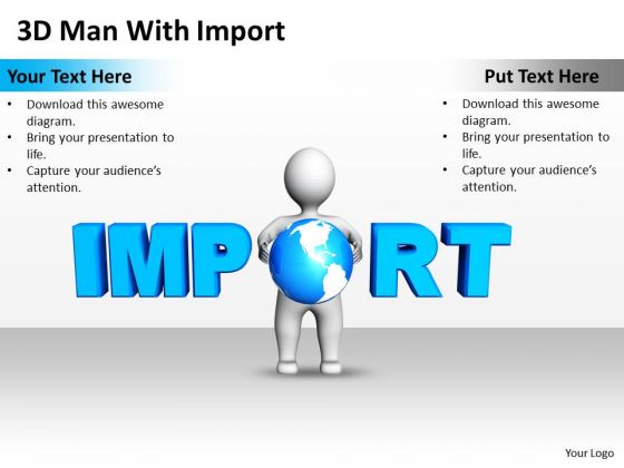 Business Power Point 3d Man With Import PowerPoint Templates Ppt Backgrounds For Slides Business Power Point 3d Man With Import PowerPoint Templates Ppt Backgrounds For Slides