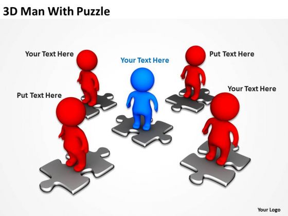Business PowerPoint Examples 3d Man With Puzzle Templates Business PowerPoint Examples 3d Man With Puzzle Templates