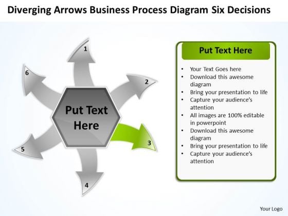 Business PowerPoint Theme Process Diagram Six Decisions Cycle Flow Network Slides Business PowerPoint Theme Process Diagram Six Decisions Cycle Flow Network Slides