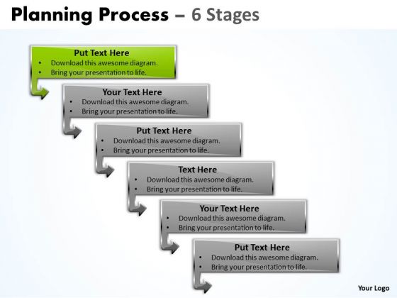 Business Ppt Background Organizable Process 6 Steps Working With Slide Numbers 2 Design