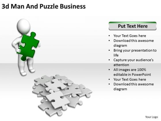 Business Process Diagram Chart 3d Man And Puzzle PowerPoint Templates Business Process Diagram Chart 3d Man And Puzzle PowerPoint Templates