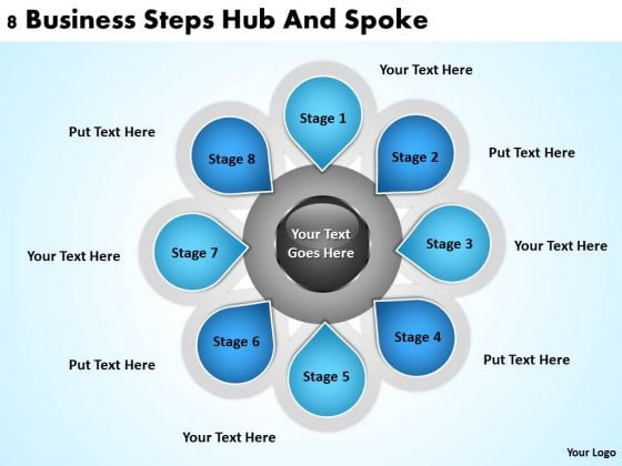 Business Process Diagrams Examples Download Steps Hub And Spoke PowerPoint Templates Business Process Diagrams Examples Download Steps Hub And Spoke PowerPoint Templates