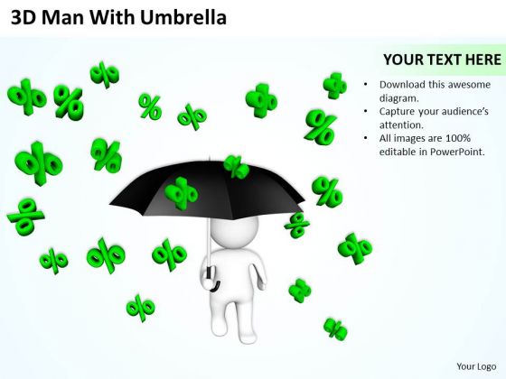 Business Process Flow 3d Man With Umbrella PowerPoint Templates Backgrounds For Slides Business Process Flow 3d Man With Umbrella PowerPoint Templates Backgrounds For Slides