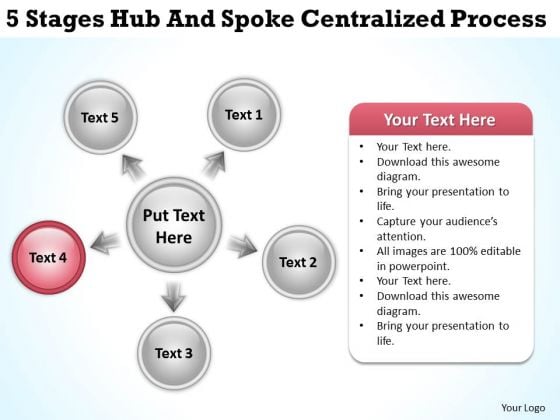 Business Process Flow Diagram 5 Stages Hub And Spoke Centralized PowerPoint Slides Business Process Flow Diagram 5 Stages Hub And Spoke Centralized PowerPoint Slides