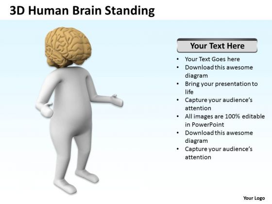 Business Process Flowchart 3d Human Brain Standing PowerPoint Templates Business Process Flowchart 3d Human Brain Standing PowerPoint Templates