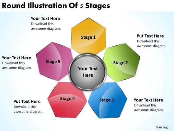 Business Process Flowchart Examples Round Illustration Of 5 Stages PowerPoint Templates Business Process Flowchart Examples Round Illustration Of 5 Stages PowerPoint Templates