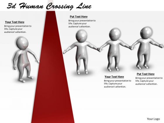 Business Process Strategy 3d Human Crossing Line Concept Statement Business Process Strategy 3d Human Crossing Line Concept Statement