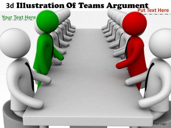Business Process Strategy 3d Illustration Of Teams Argument Character Models Business Process Strategy 3d Illustration Of Teams Argument Character Models