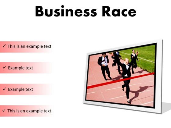 Business Race Success PowerPoint Presentation Slides F