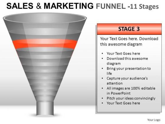 Business Sales And Marketing Funnel 11 PowerPoint Slides And Ppt Diagram Templates