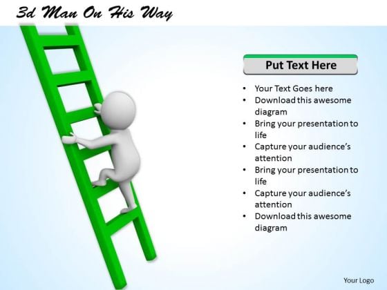 Business Strategy 3d Man On His Way Basic Concepts Business Strategy 3d Man On His Way Basic Concepts