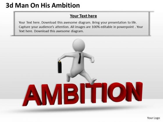 Business Strategy And Policy 3d Man On His Ambition Concept Business Strategy And Policy 3d Man On His Ambition Concept