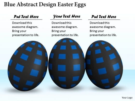 Business Strategy And Policy Blue Abstract Design Easter Eggs Image