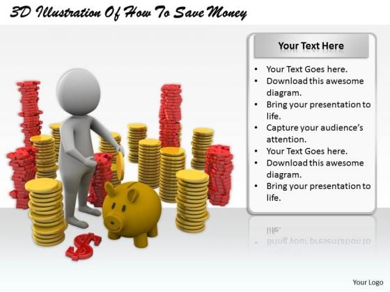Business Strategy Concepts 3d Illustration Of How To Save Money Basic Business Strategy Concepts 3d Illustration Of How To Save Money Basic
